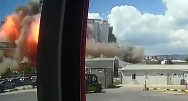 Kocaeli Derince limanındaki TMO silolarında patlama