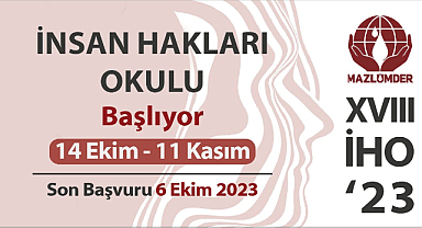 Mazlumder 18. İnsan Hakları Okulu (İHO) Başvuruları Başladı