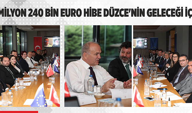 Düzce Belediyesi Projesi, Avrupa (IPA) fonundan 1 Milyon 240 Bin Euro hibe almaya hak kazandı