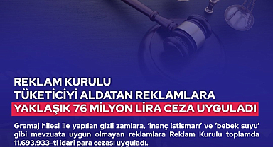 Reklam Kurulu'ndan Medyum, Bebek Suyu Satışı ve Gramaj Gizli Zamcıları İçin 76 Milyon Lira Ceza