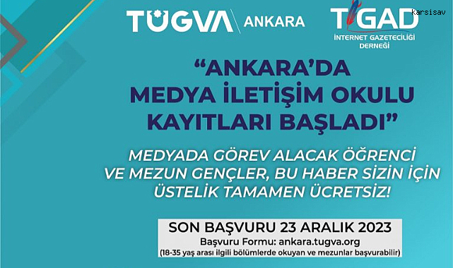 TÜGVA, TİGAD işbirliği ile Medya İletişim Okulu açılıyor