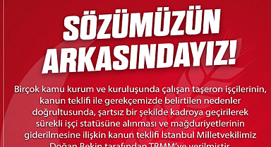 Yeniden Refah Partisi, Taşeron İşçiler İçin Kanun Teklifi Sundu