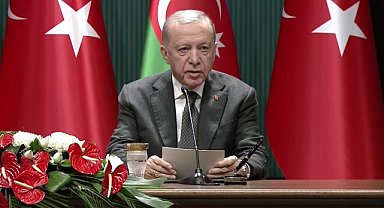 ERDOĞAN: BÖLGEMİZDE KALICI BARIŞ İÇİN TARİHİ BİR FIRSAT PENCERESİ AÇILDI. BU FIRSAT PENCERESİNİN KAPANMAMASI ÇOK ÖNEMLİDİR"