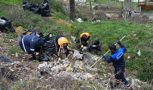 KARTAL BELEDİYESİ EKİPLERİNDEN AYDOS ORMANI'NDA TEMİZLİK ÇALIŞMASI