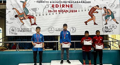 AMASYALI MİNİK GÜREŞÇİNİN BÜYÜK BAŞARISI...