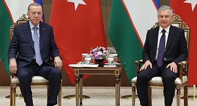 CUMHURBAŞKANI ERDOĞAN, ÖZBEKİSTAN CUMHURBAŞKANI MİRZİYOYEV İLE GÖRÜŞTÜ 