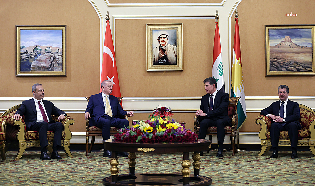 Erdoğan, Erbil'de Neçirvan Ve Mesrur Barzani İle Görüştü
