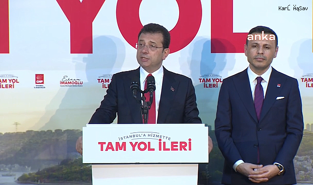 Saraçhane'de Konuşan İmamoğlu: