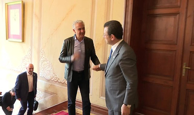 İmamoğlu, Filistin'in Ramallah Belediye Başkanı Kassis'i Ağırladı