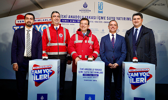 İmamoğlu Kartal'da İSKİ Temel Atma Töreni'nde:
