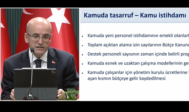 Kamuda Tasarruf.. Mehmet Şimşek: