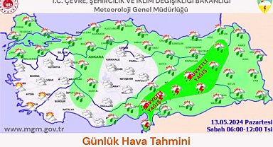 Meteoroloji'den 16 İl İçin Kuvvetli Yağış Uyarısı