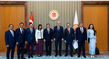 TBMM Başkanı Numan Kurtulmuş, Kamboçya Başbakan Yardımcısını kabul etti