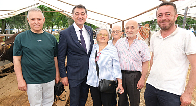 Giresun Belediye Başkanı Köse kurban satış yeri ve mezarlığı ziyaret etti