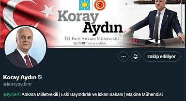 Koray Aydın İYİ Parti'den istifa etti, parti logosunu profilinden kaldırdı