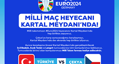 Kartal'da Milli Maç Heyecanı Dev Ekrana Taşınacak 