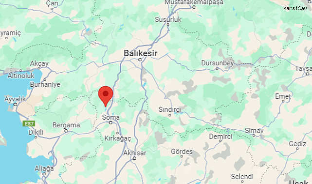 Manisa Soma merkezli 5 büyüklüğünde deprem