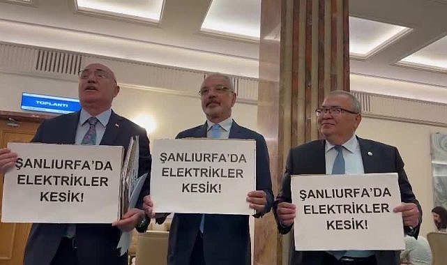 TBMM'de milletvekilleri Şanlıurfa'da yaşanan elektrik kesintilerini protesto: "Enerjiye erişim bir insan hakkıdır. Şanlıurfa'da insan hakları ihlal ediliyor"