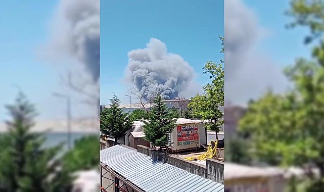 Tuzla'da fabrika yangını