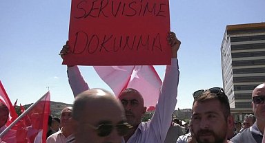 Ankara'da servisçilerden kamuda servislerin kaldırılması kararına tepki