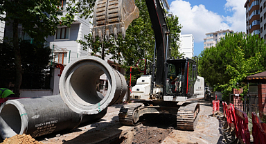 İBB ve Kartal Belediyesi Ekipleri’nden Kartal’da Yağmur Suyu Hattı Çalışması 