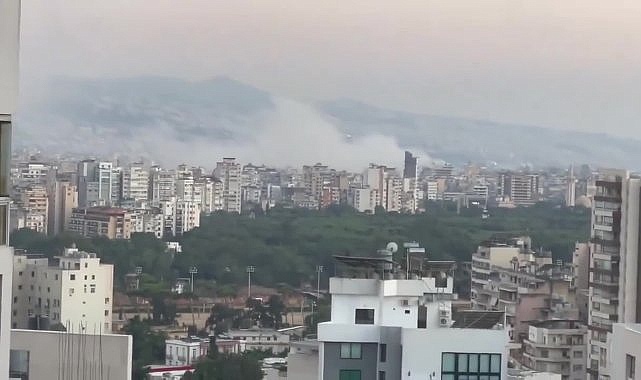 İsrail ordusu Lübnan'ın başkenti Beyrut'ta bir binaya saldırı düzenledi