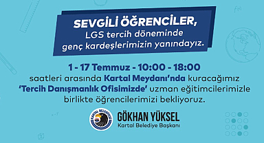 Kartal'da LGS'ye giren öğrenciler için tercih danışma hizmeti başladı