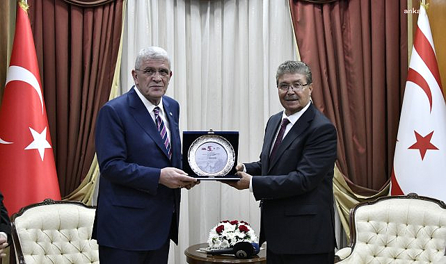 KKTC Başbakanı Üstel, İYİ Parti Genel Başkanı Dervişoğlu'nu kabul etti