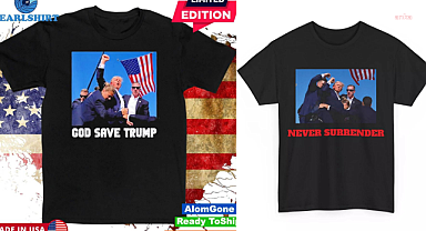 Trump'a suikast girişimiyle ilgili tişörtler satışa çıktı
