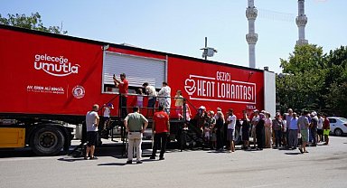 Tuzla'da TIR Gezici Kent Lokantası vatandaşların hizmetine açıldı