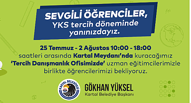 Üniversite Adaylarına YKS Tercih Danışmanlığı Kartal Meydanı’nda