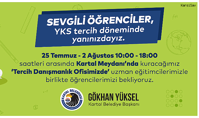 Üniversite Adaylarına YKS Tercih Danışmanlığı Kartal Meydanı’nda