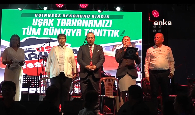 Uşak'ta pişirilen 30 bin 292 litre tarhana Guinness Rekorlar Kitabı'na girdi