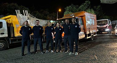 Beşiktaş Belediyesi İzmir'deki orman yangınında söndürme çalışmalarına katılıyor 