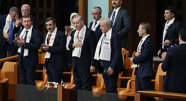 Cumhurbaşkanımız Erdoğan, Filistin Konulu Olağanüstü Toplantı'yı TBMM'de takip etti