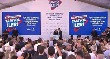 Eyüpsultan - Bayrampaşa Tramvay hattının yapımına özkaynak kullanımıyla başlandı