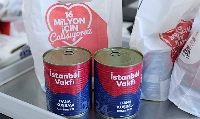 İBB ve Ataşehir Belediyesi'nden ihtiyaç sahiplerine 10 bin kavurma konservesi