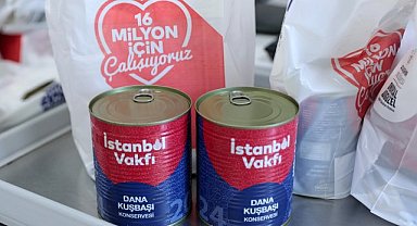İBB ve Ataşehir Belediyesi'nden ihtiyaç sahiplerine 10 bin kavurma konservesi