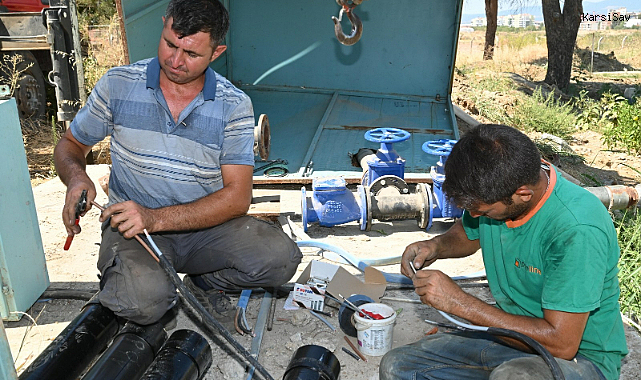 MASKİ'den su kesintilerinin yaşandığı Turgutlu’da saha çalışması
