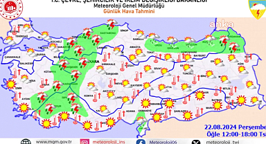 Meteoroloji: Hava sıcaklıkları İç Anadolu ve Karadeniz'in iç kesimlerinde düşecek, Trakya'da artacak