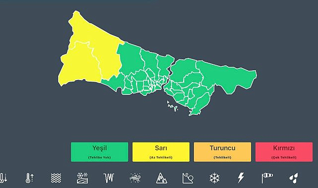Meteoroloji'den Trakya ve İstanbul'un batısı için gök gürültü sağanak yağış uyarısı
