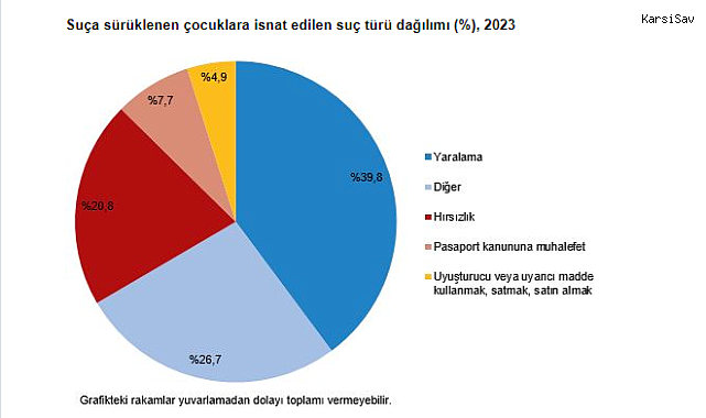 TÜİK: 2023 yılında çocukların karıştığı olay sayısı 537 bin 583 oldu