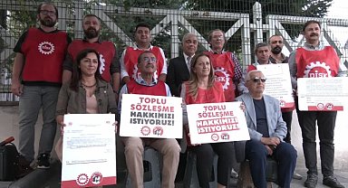 Çerkezoğlu, Devrimci Sağlık-İş'in eylemine destek verdi: "DİSK'in çatısı altında buluşan sağlık emekçilerinin önü şimdi de istatistik oyunlarıyla kesilmeye çalışılıyor"