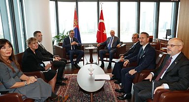 Cumhurbaşkanı Erdoğan, Sırbistan Cumhurbaşkanı Aleksandar Vucic ile görüştü