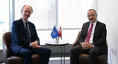 Dışişleri Bakan Yardımcısı Yılmaz, BM Genel Sekreteri'nin Suriye Özel Temsilcisi Pedersen ile görüştü