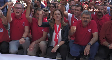 DİSK'in İzmir mitingine katılan işçiler: Sadece geçinmek için yaşıyoruz, eğitime yetişmeye çalışıyoruz