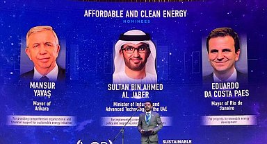 Dünya Kalkınma Teşkilatı'ndan Ankara Büyükşehir Belediye Başkanı Yavaş'a 'Yeşil Enerji Ödülü'