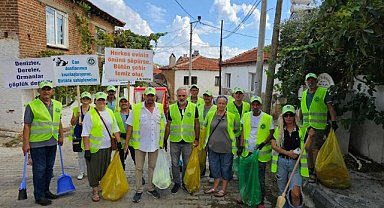 Edremit'te, Dünya Temizlik Günü öncesi, çevre temizliği etkinliği