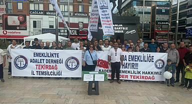 EMADDER'liler Çerkezköy'de açıklama yaptı: Borçlu değil alacaklıyız