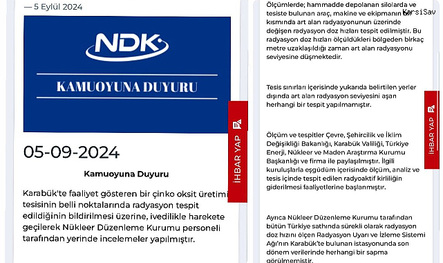 Karabük MARZİNC fabrikasını işçilerinden ''yüksek oranda radyasyon'' iddiası